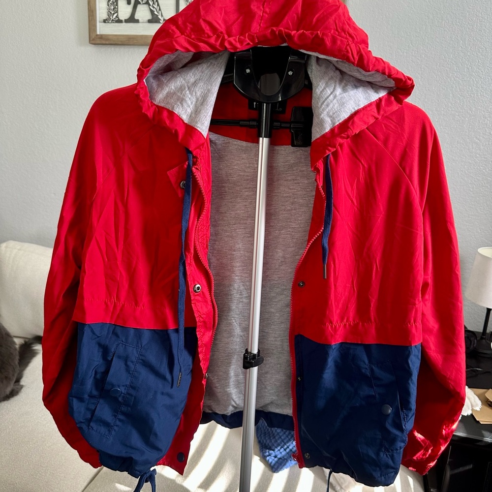 Rue21 Red and Blue Utility Jacket